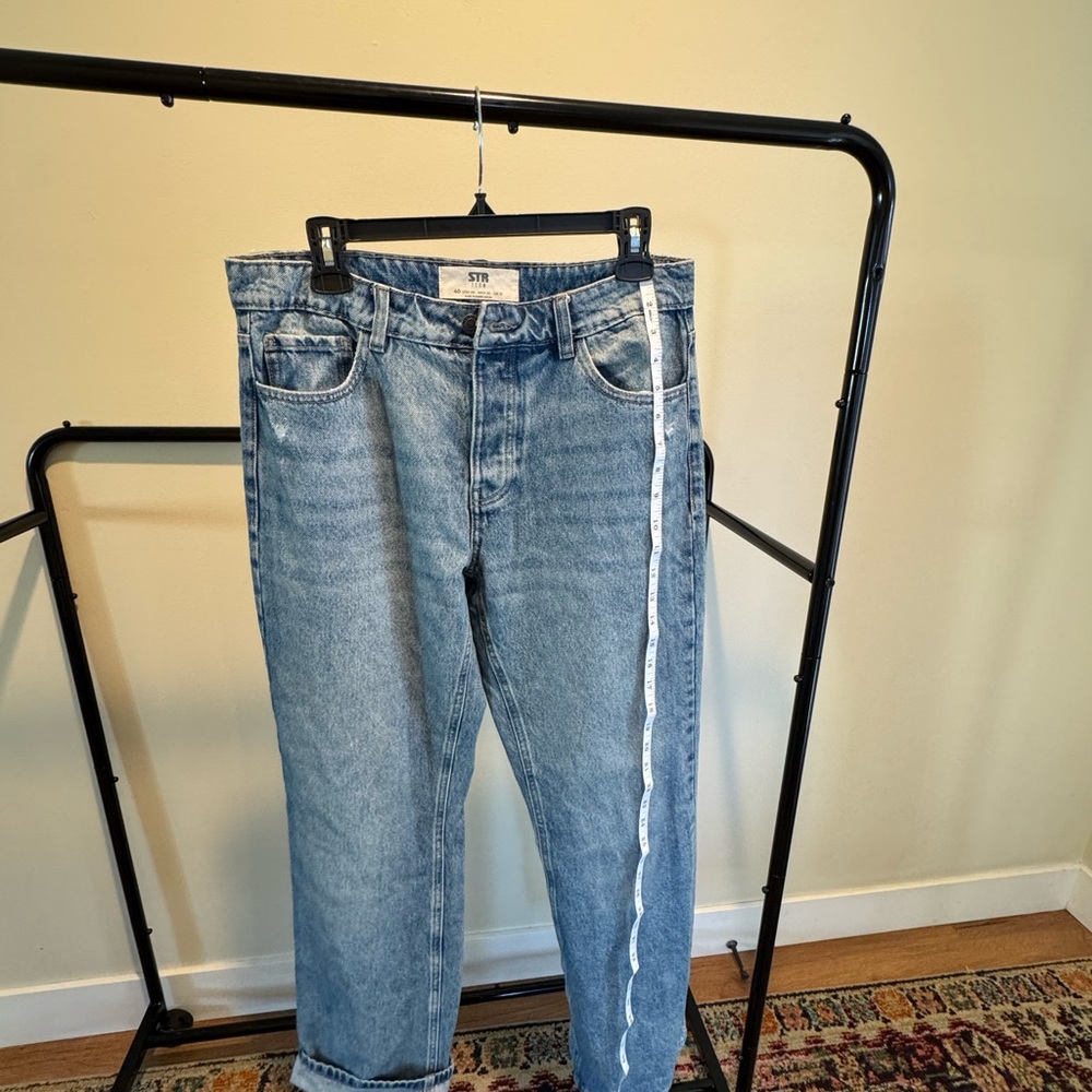Stradivarius Light Blue Men's Straight Jeans